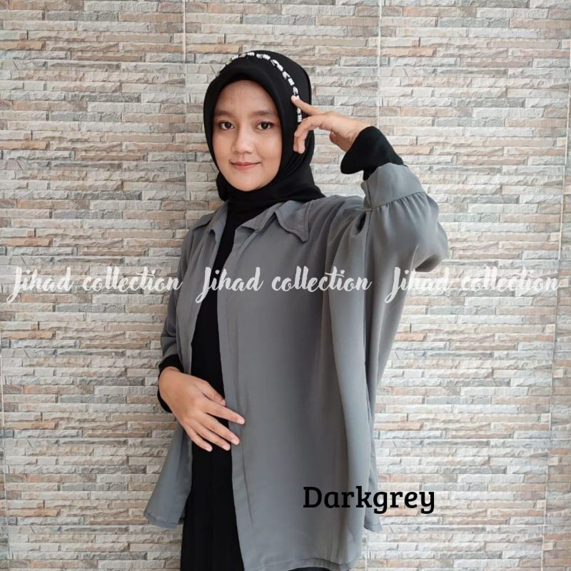 CARDIGAN YOLLA BATWING BASIC OUTER ATASAN WANITA