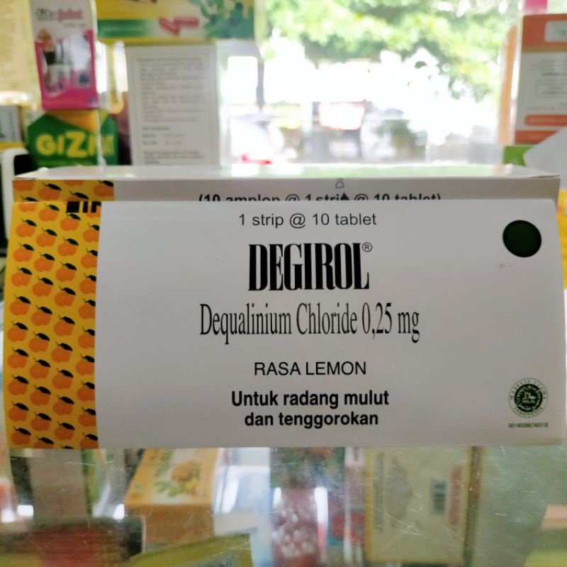 DEGIROL OBAT RADANG TENGGOROKAN HISAP LEMON ISI 10 TABLET