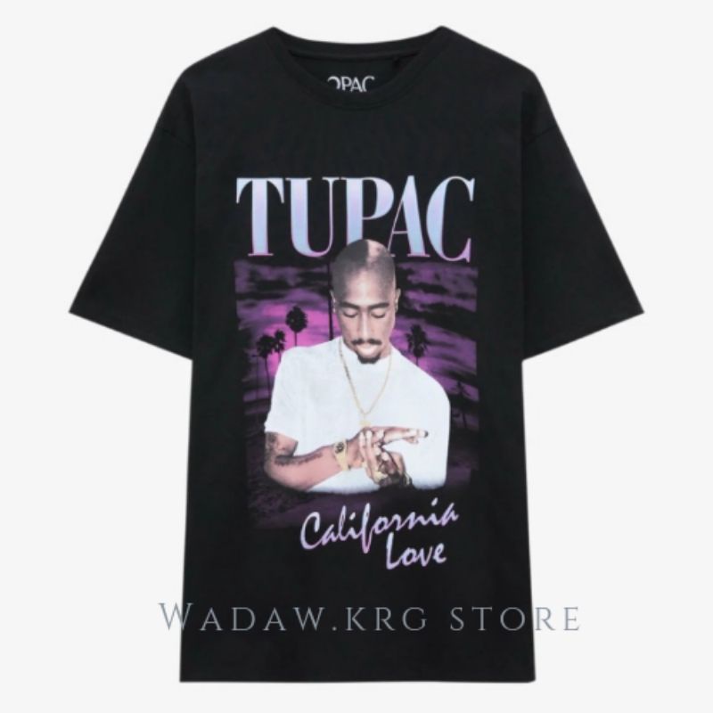 kaos pull& bear original tupac california love