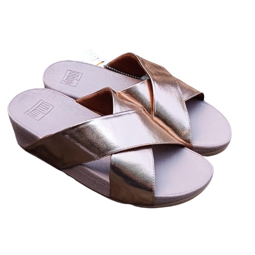 Sandal Fitflop Ringer Cross Slide / Sandal Wanita / Fitflop Slide / Ringer Slide