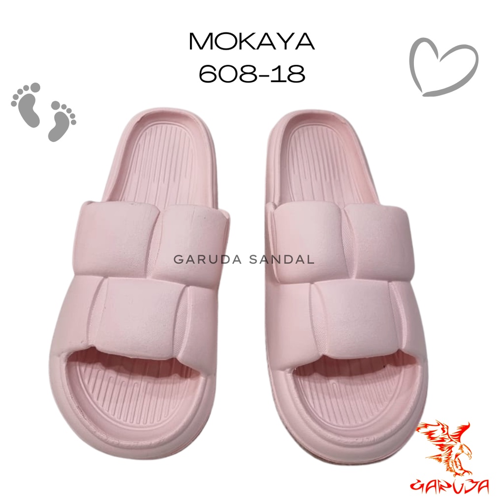 Sandal Selop Wanita MOKAYA 608-18 Import Phylon EVA Motif Roti