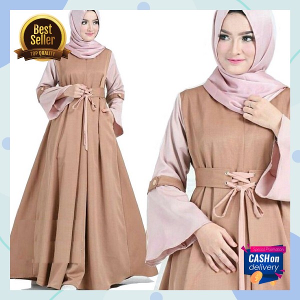 Deres Remaja Sari Gmis Sarii T Baju Games Elegan Dress Pesta Premium Gamis Kondangan Kekinian Gamus 