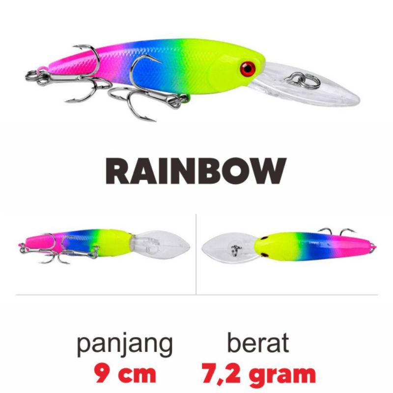 Umpan Minnow Floating Umpan Casting 7,2 gram