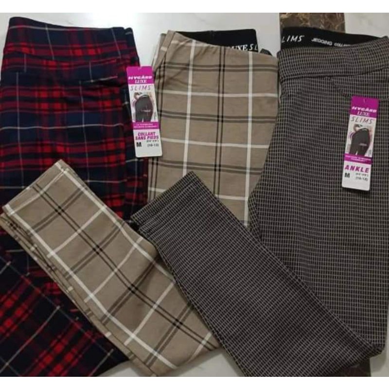 Celana Tartan Nygarddd LUXEE Ankle Slim Ori