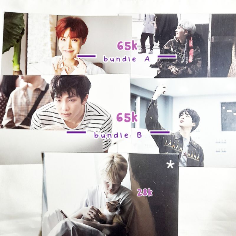 Postcard oneul live photo exhibition namjoon seokjin jhope jimin pt.2