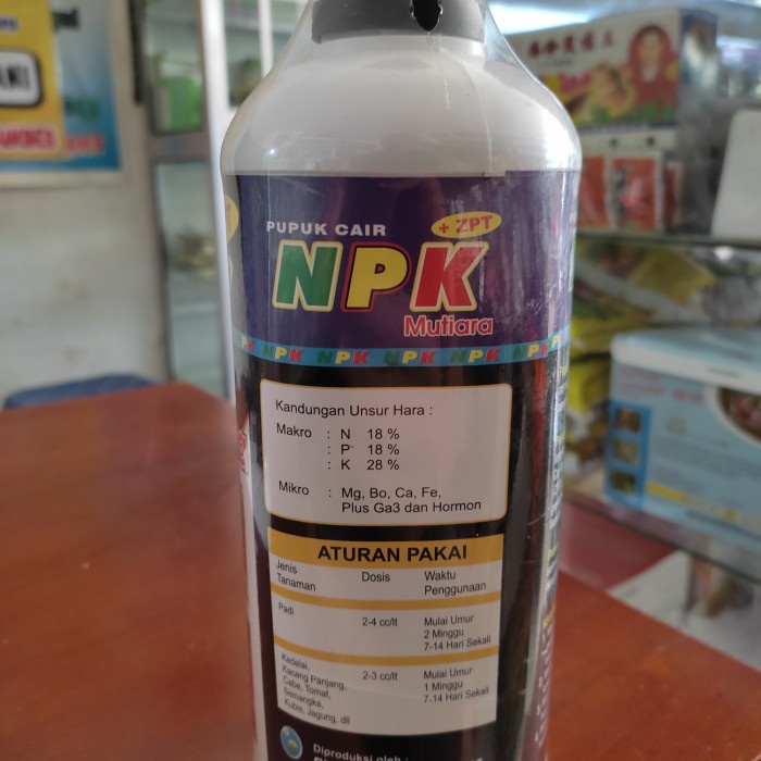Trend PUPUK LENGKAP NPK MUTIARA CAIR PLUS ZPT #t@