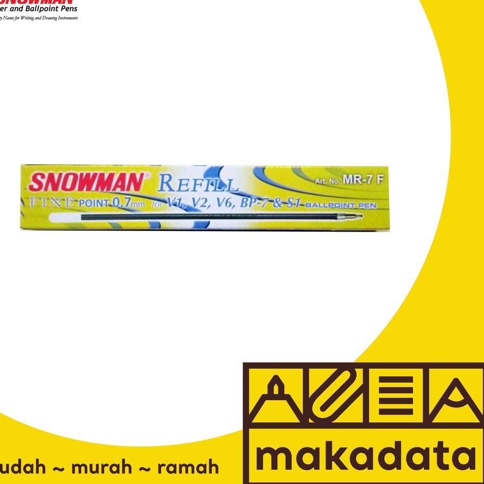 

ー MCS REFILL TINTA BOLPEN SNOWMAN V1, V2, V6, BP-7 & S1 (1 PACK) Super Promoー