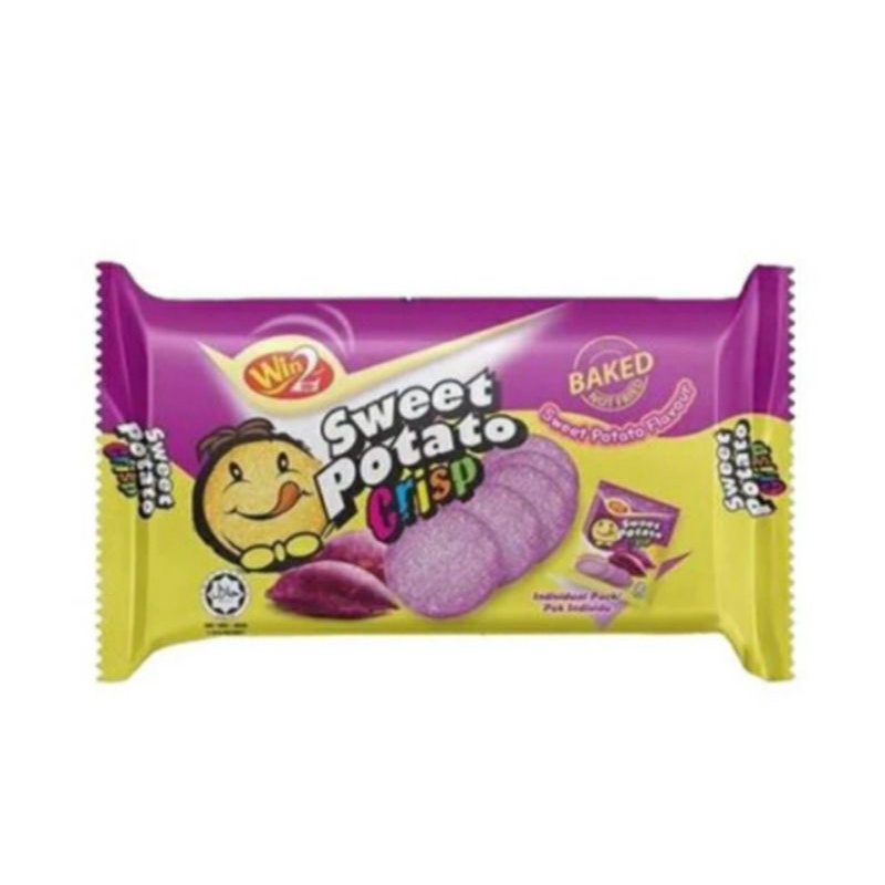 

Win win sweet potato crisp sweet flavour/Biscuit kentang rasa ubi