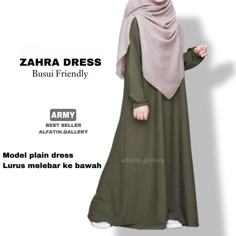 AHA DRESS GAMIS POLOS SIMPEL KEKINIAN / GAMIS WANITA TERBARU