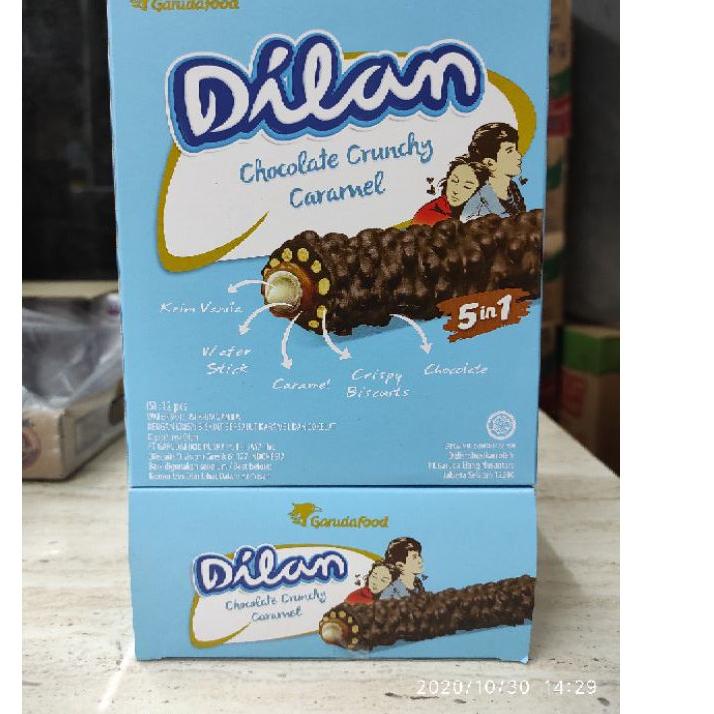 

GROSIR Dilan Chocolate Crunchy Caramel (1 pack isi 12 pcs) 
