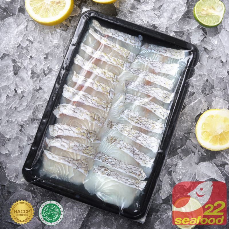 

Shortplate Lencam Slice Meat 200 gram / Ikan Lencam Katamba / Seafood 22