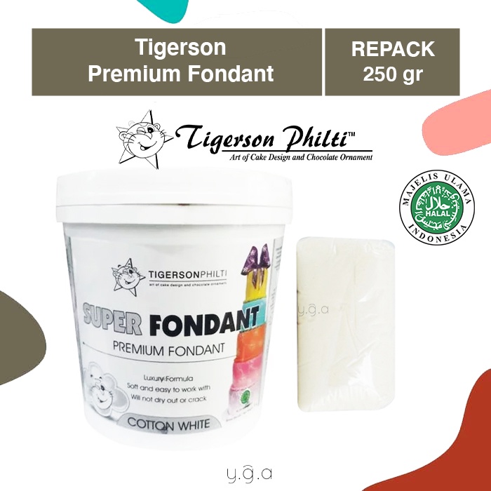 

Tigerson Premium Super Fondant Cotton White (REPACK) 250gr