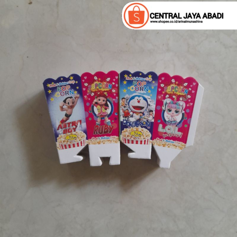

100 LEMBAR KERTAS POPCORN 9 × 5 BAHAN IVORY PUTIH HIGH QUALITY (SERI C) DUS POP CORN KOTAK POPCORN KEMASAN POP CORN