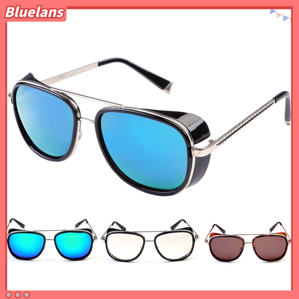 Bluelans Men Women Vintage Anti-UV Eye Protective Sunglasses Windproof Driving Eyewear