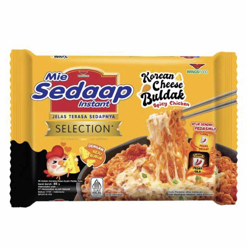 

Mie Sedaap Korean Cheese Buldak Spicy Chicken (Harga Satuan)