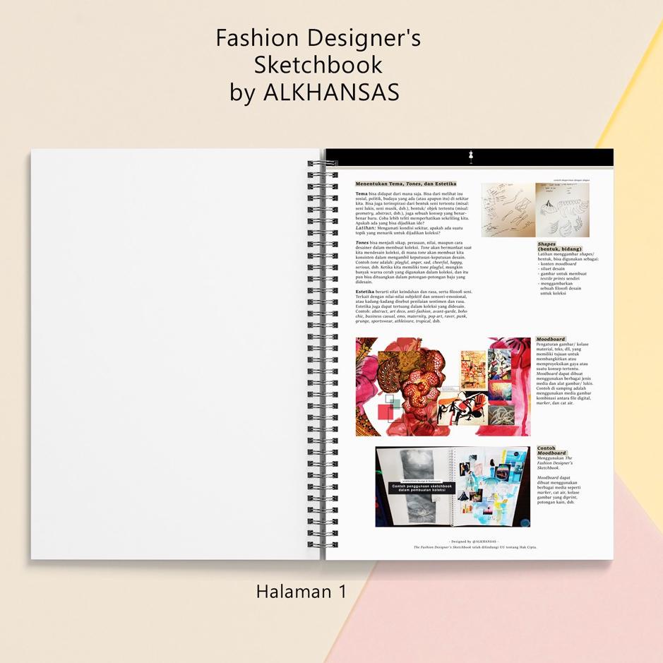 

RX284 Alkhansas - Buku Gambar Fashion Designer Hard Cover (Fashion Designer's Sketchbook) Volume 8 gasd301