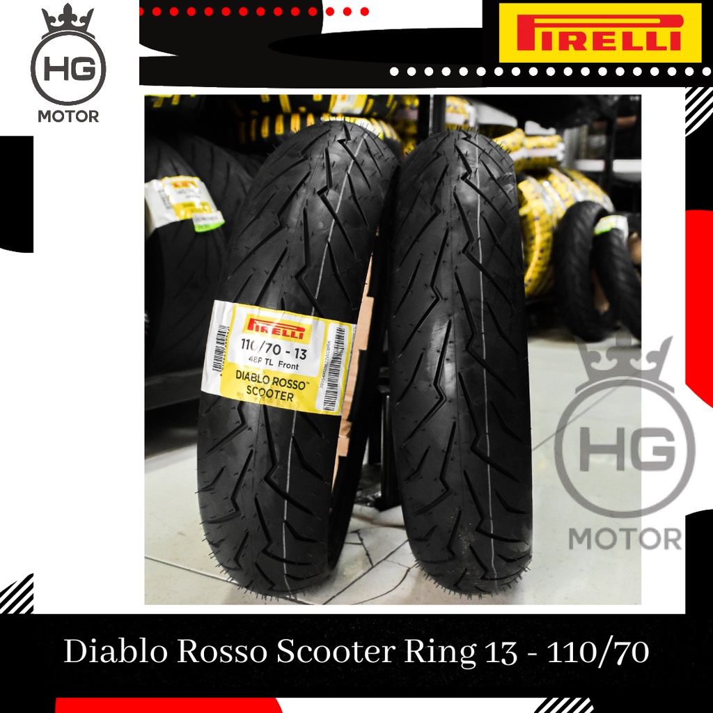 Ban Depan Pirelli Diablo Rosso Scooter 110/70 13 NMax