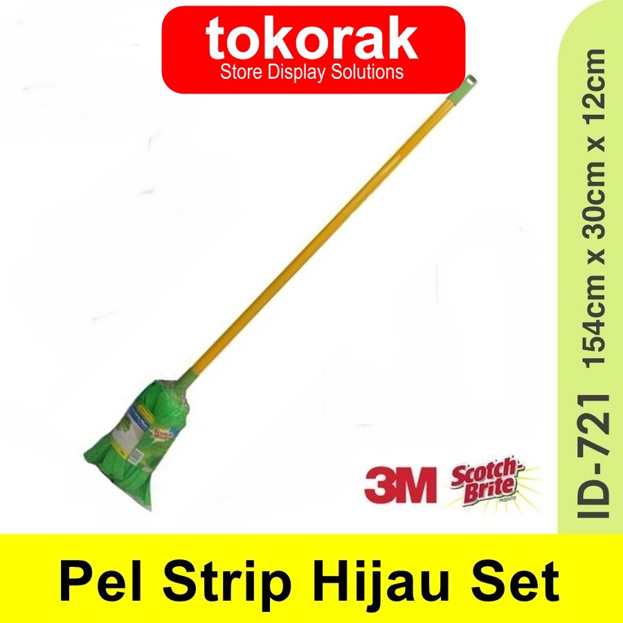 3M SCOTCH BRITE KAIN PEL STRIP HIJAU SET ID- 721 - ALAT PEL