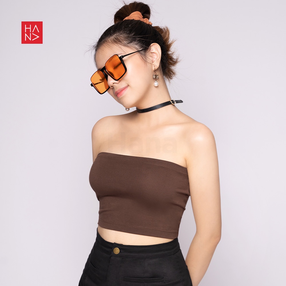 Hana Fashion - Calista Tube Crop Top Kemben Pendek Wanita - TT068