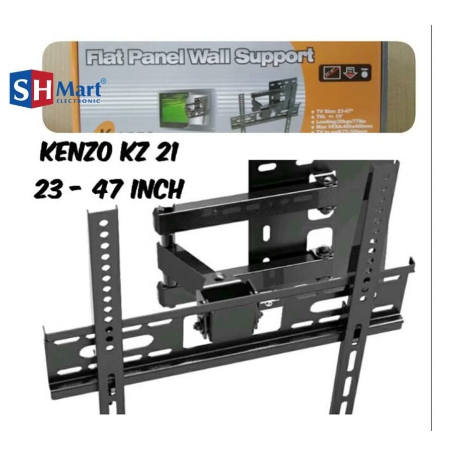 BRACKET SWING LED LCD TV 23 INCH - 47 INCH KENZO KZ-21 100% ORIGINAL (MEDAN)