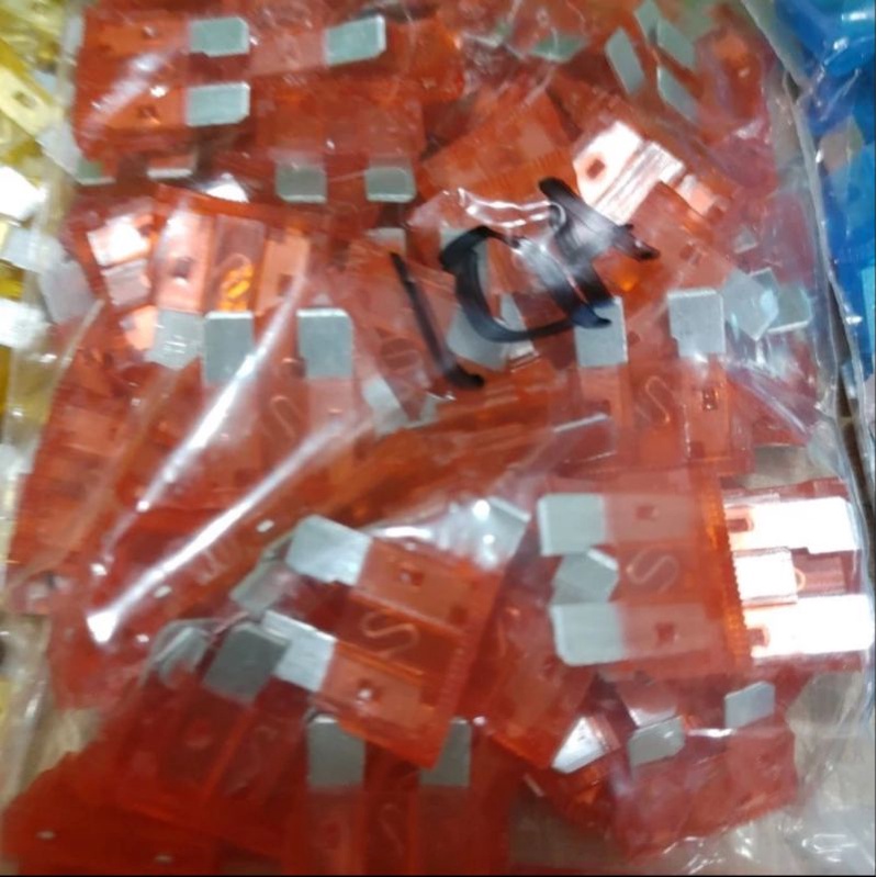 Sekring tancap fuse tancap mobil 1kotak 100pcs 5a 10a 15a 20a 25a 30a