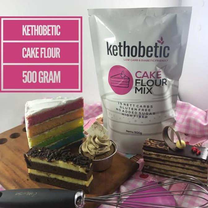 

[COD] Ketobetic Cake Flour Mix Tepung Keto untuk Cake 500g [COD]