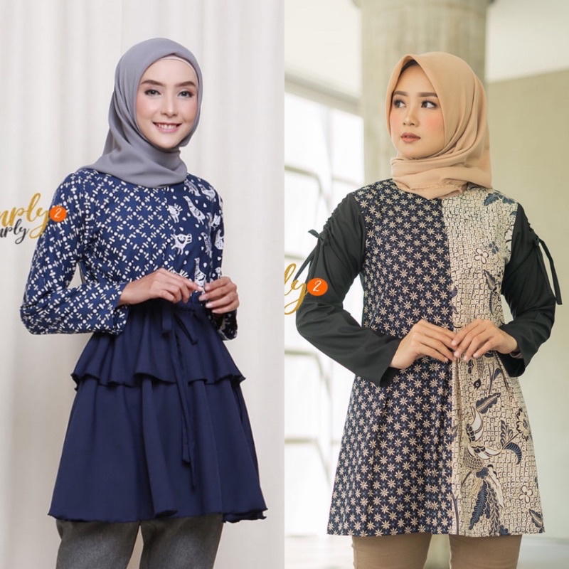 Tunik Batik Wanita by Simply2Simply Size M (Preloved)