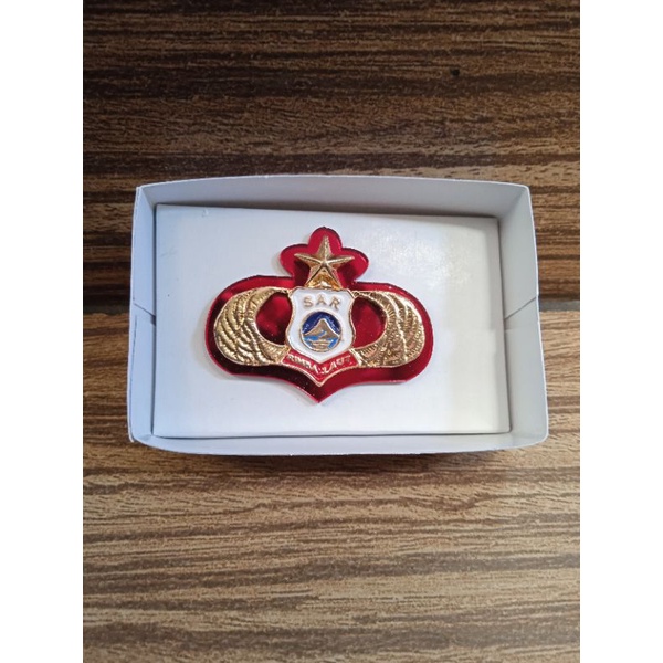 brevet wing pin lencana sar polri mika