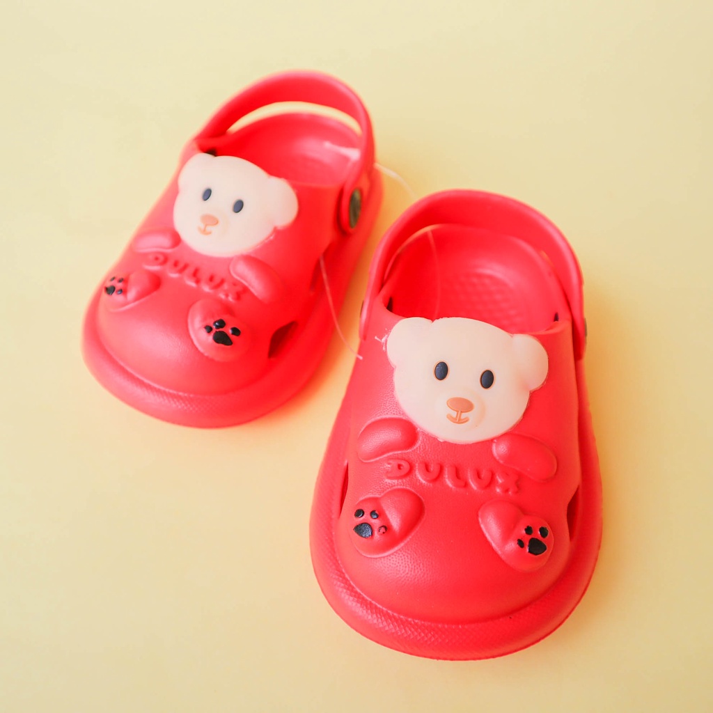 Nuna Store Sepatu Sandal Beruang Cute Anak Laki Laki Tali Belakang / Sandal Anak Terbaru