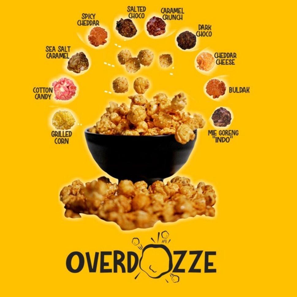 

10.10 MALL Overdozze Popcorn Mie Goreng "Indo" Gourmet Snack Cemilan 115gram grosir