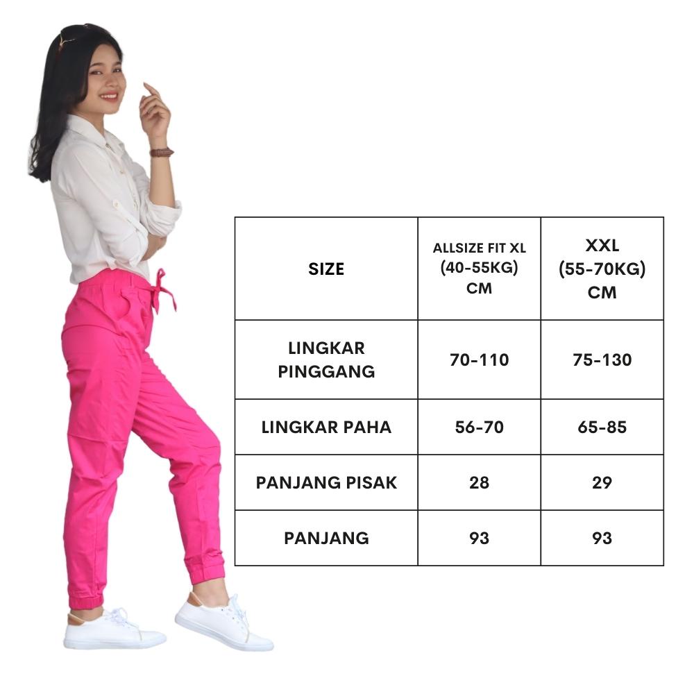 Celana Jogger Katun Stretch , Jogger Pants , Celana Katun