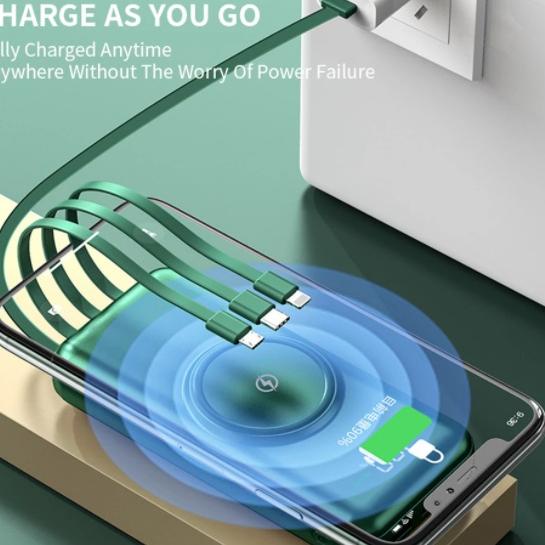 Dijamin Miring harga.. Powerbank 20000mAh Wireless Charger For iPhone 11 X XR Huawei mate30 LED Disp