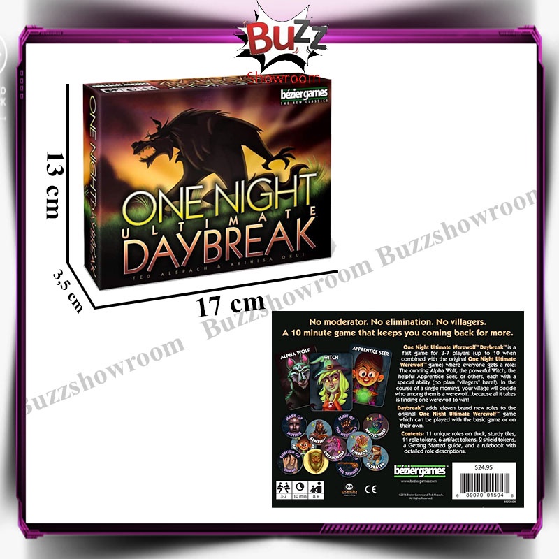 One Night Ultimate Werewolf Daybreak Board Game Card Games