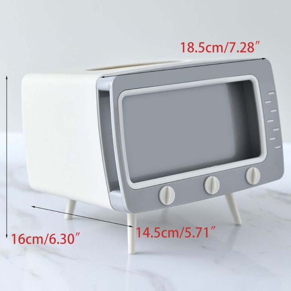 Tifaka - Kotak Tissue Mini Model TV Box Kotak Tissue tempat tisu Holder Hp 1 Pcs