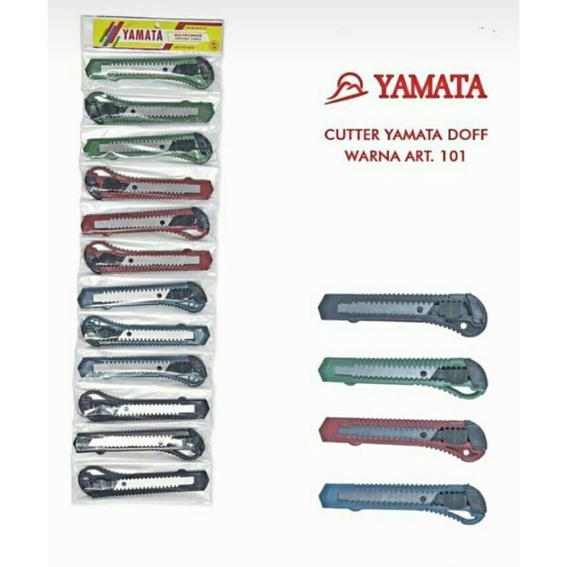 

Pisau Cutter Yamata Per Lusin / Renteng Isi 12 pcs