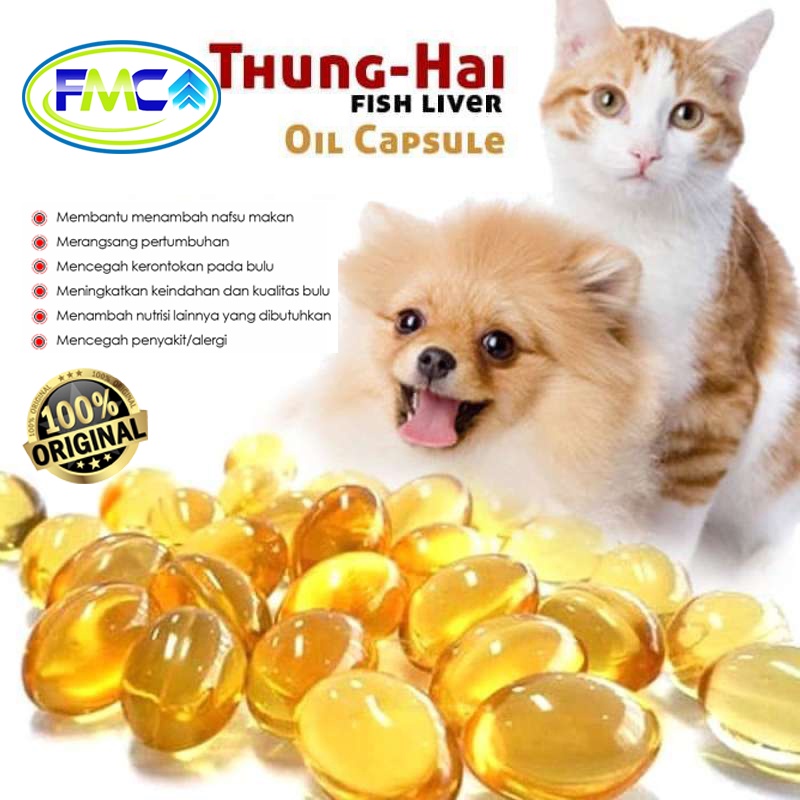 Minyak Ikan Kucing Omega 3 Obat dan Vitamin Hewan Minyak Ikan Salmon Untuk Hewan Anjing Kucing Fish Oil Original