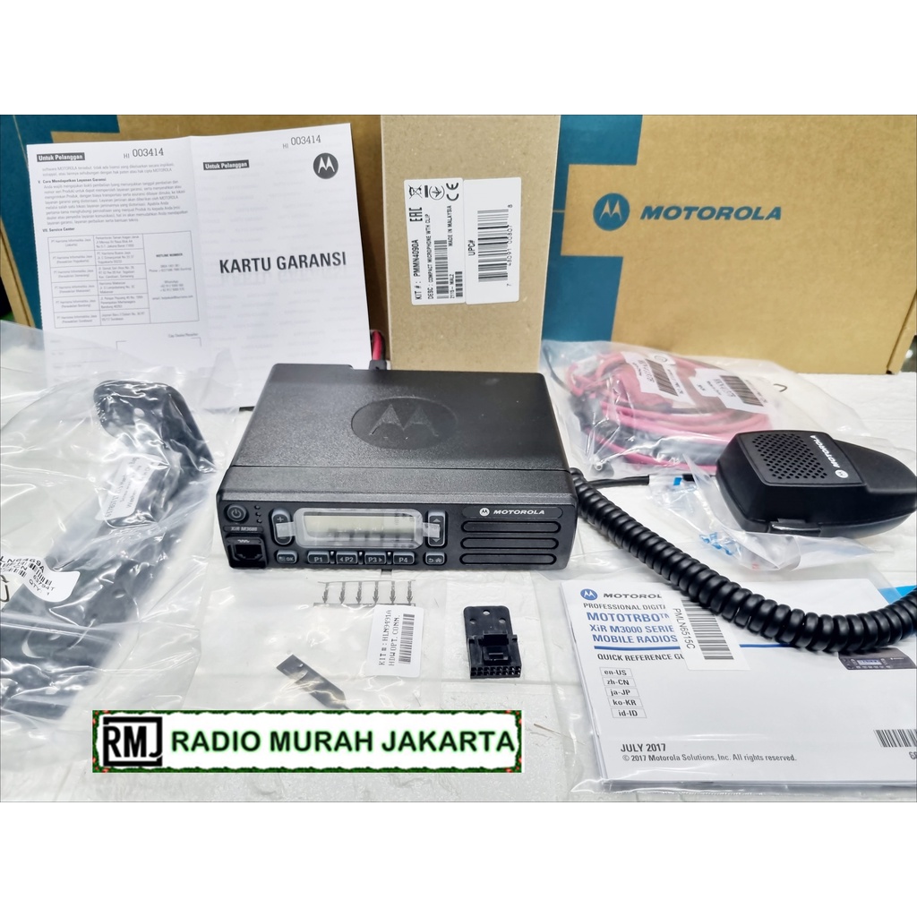 Motorola Xir M3688 Rig VHF 45 W Baru Ori Garansi 1 Thn XirM3688 Radio RIG MOTOROLA