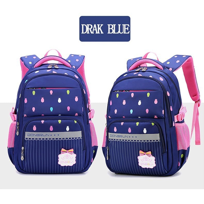 Tas kids sekolah/motif Nanas/Tas Ransel SD TK SMP