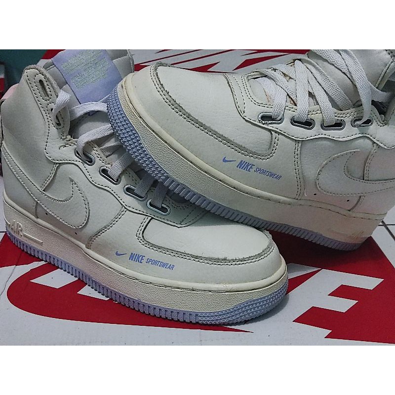 sepatu nike air force 1 high utility women white