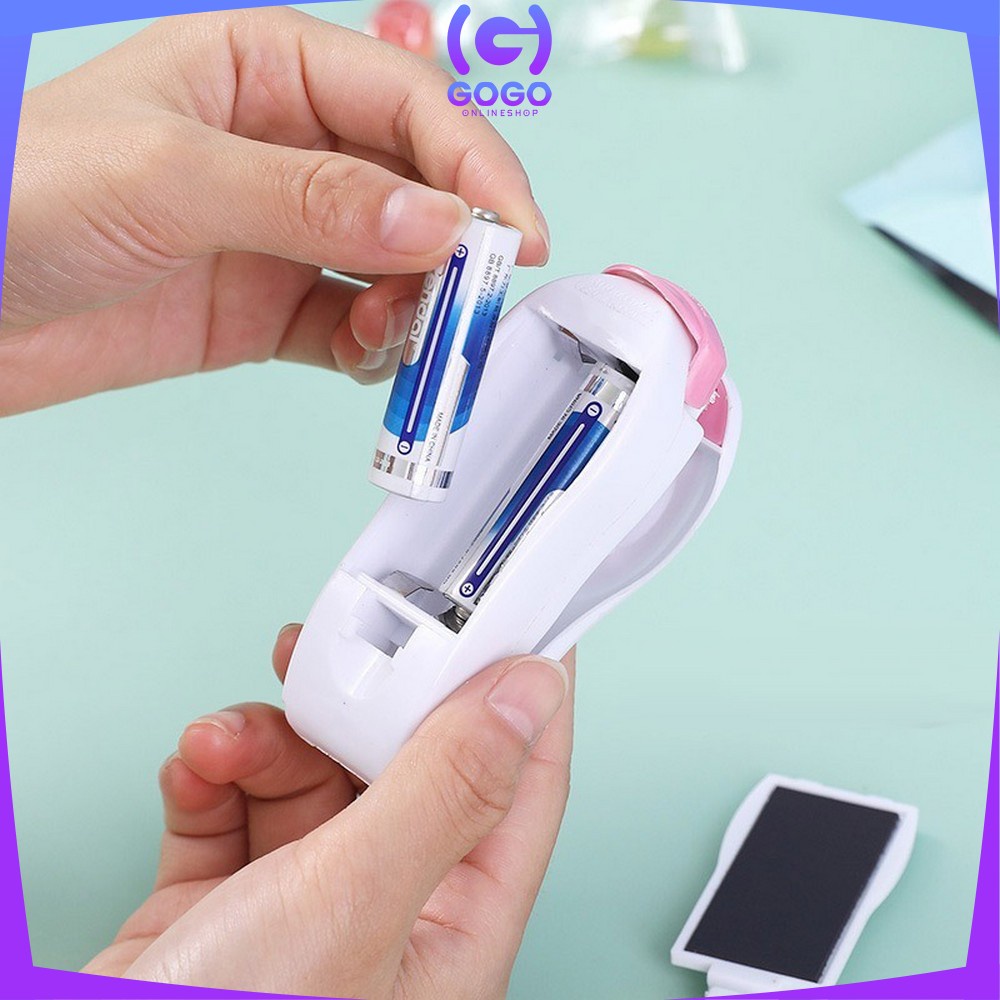 GOGO-C314 Alat Perekat Plastik Elektrik / Mini Hand Sealer Portable / Alat Pres Mini Elektrik / Perekat Snack Makanan