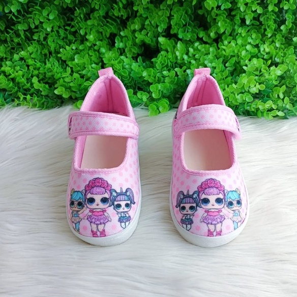 Sepatu Slip-on Perekat Anak Perempuan L1 Pink