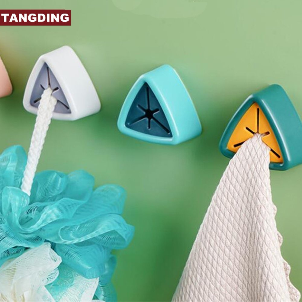 【COD Tangding】Rak Penyimpanan Handuk Tangan Model Klip Kait Tanpa Melubangi