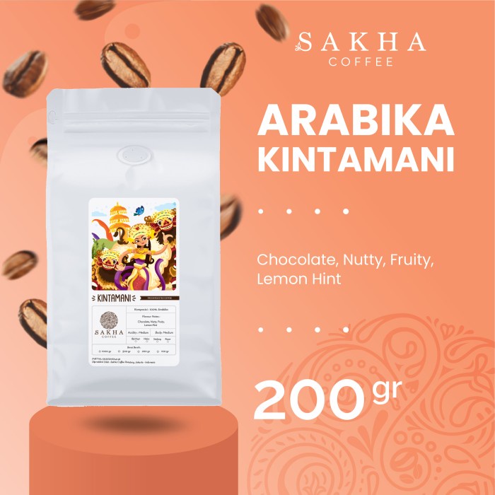 

Biji Kopi Bubuk Arabika Bali Kintamani Arabica Coffee Roast Beans 200g