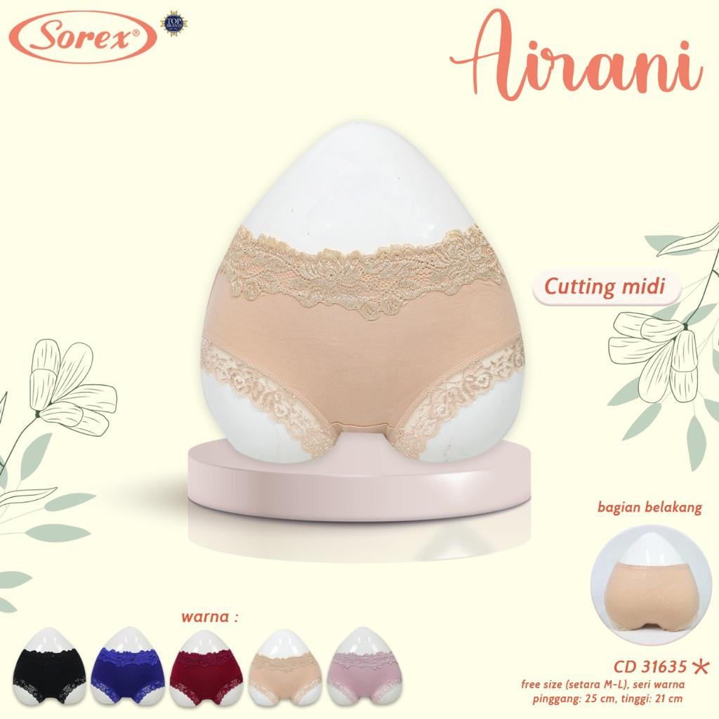 Celana Dalam Wanita Sorex 31635 Airani Renda Midi