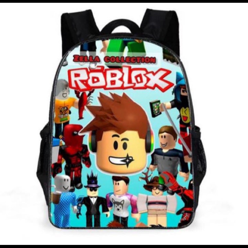 TAS RANSEL SEKOLAH ANAK TK SD SMP ROBLOX KARAKTER MASUK LAPTOP TABLET