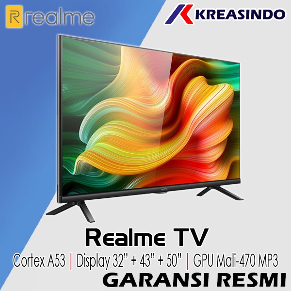 Realme Smart TV Android 32&quot; 43&quot; 50&quot; / 32 43 55 Inch Garansi Resmi