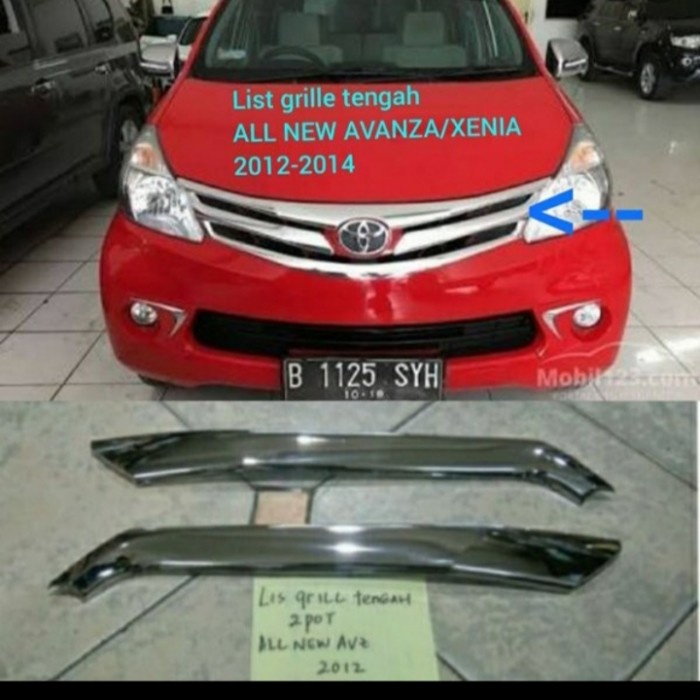 [READY] Lis Gril Tengah All New Avanza/Xenia 2012-2014 / Perlengkapan Variasi Mobil Murah / Aksesori