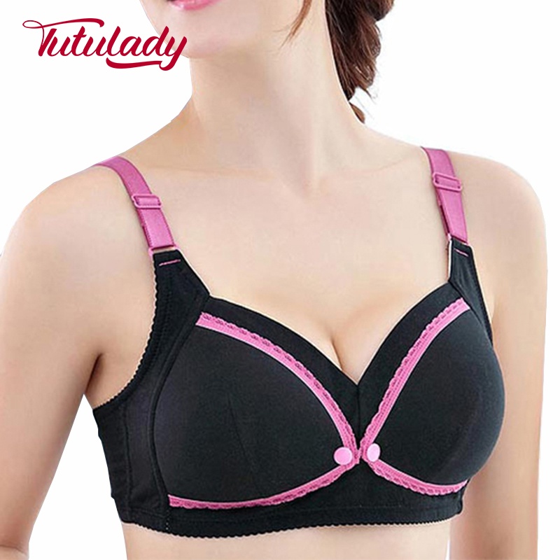 TUTULADY Bra menyusui nyaman tanpa kawat B / C Cup tipis