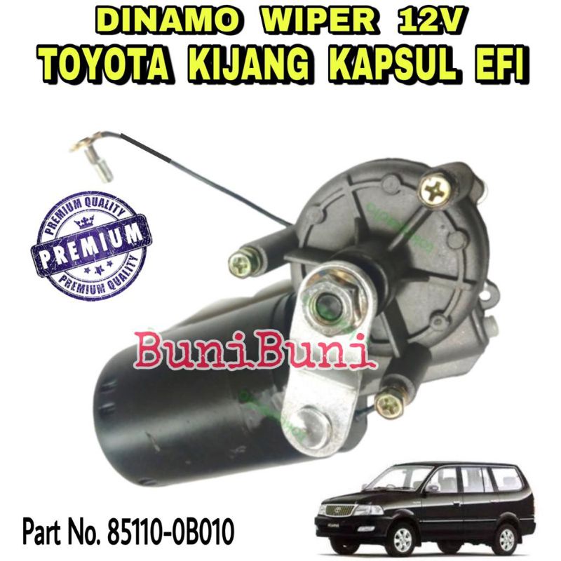 Motor Dinamo Wiper Depan Toyota Kijang Super / Grand 5K &amp; Kijang Kapsul 7K EFI