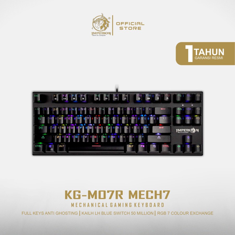 Jual Keyboard Gaming Imperion Mech Kg M R Mechanical Rgb Shopee Indonesia